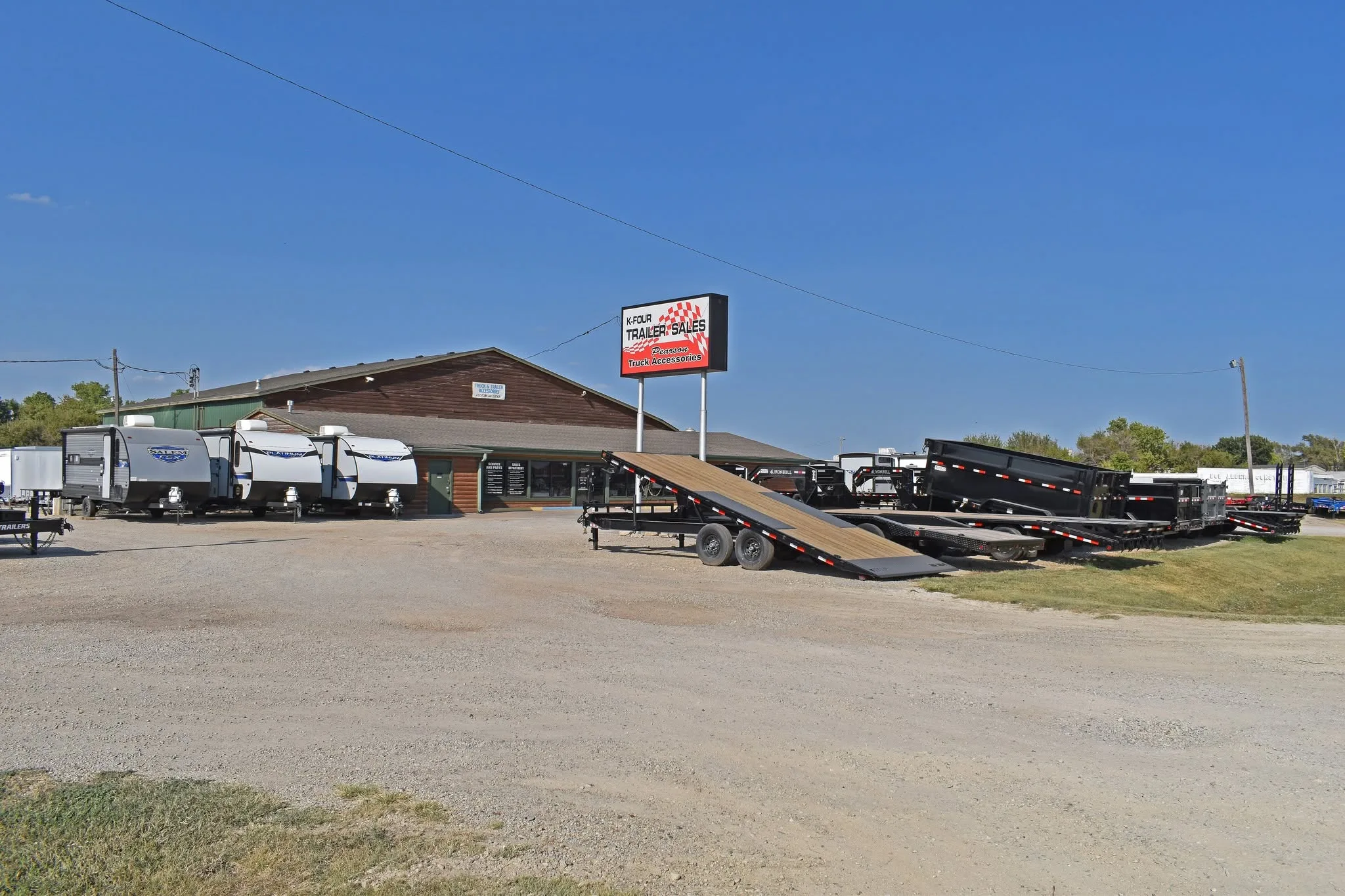 K-Four Trailer Sales yard in Salina, KS