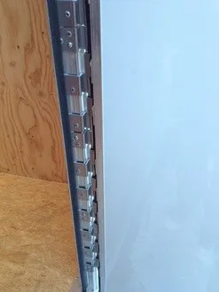 This sectioned piano hinge will withstand years of abuse.