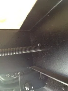 Wiring harness loomed: no loose wires and no visible wiring connectors.